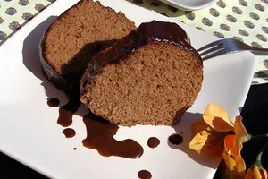 Шоколадов кекс със заливка