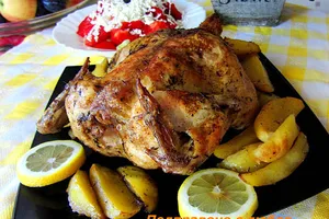 Пиле с картофи и ароматна марината в провансалски стил 